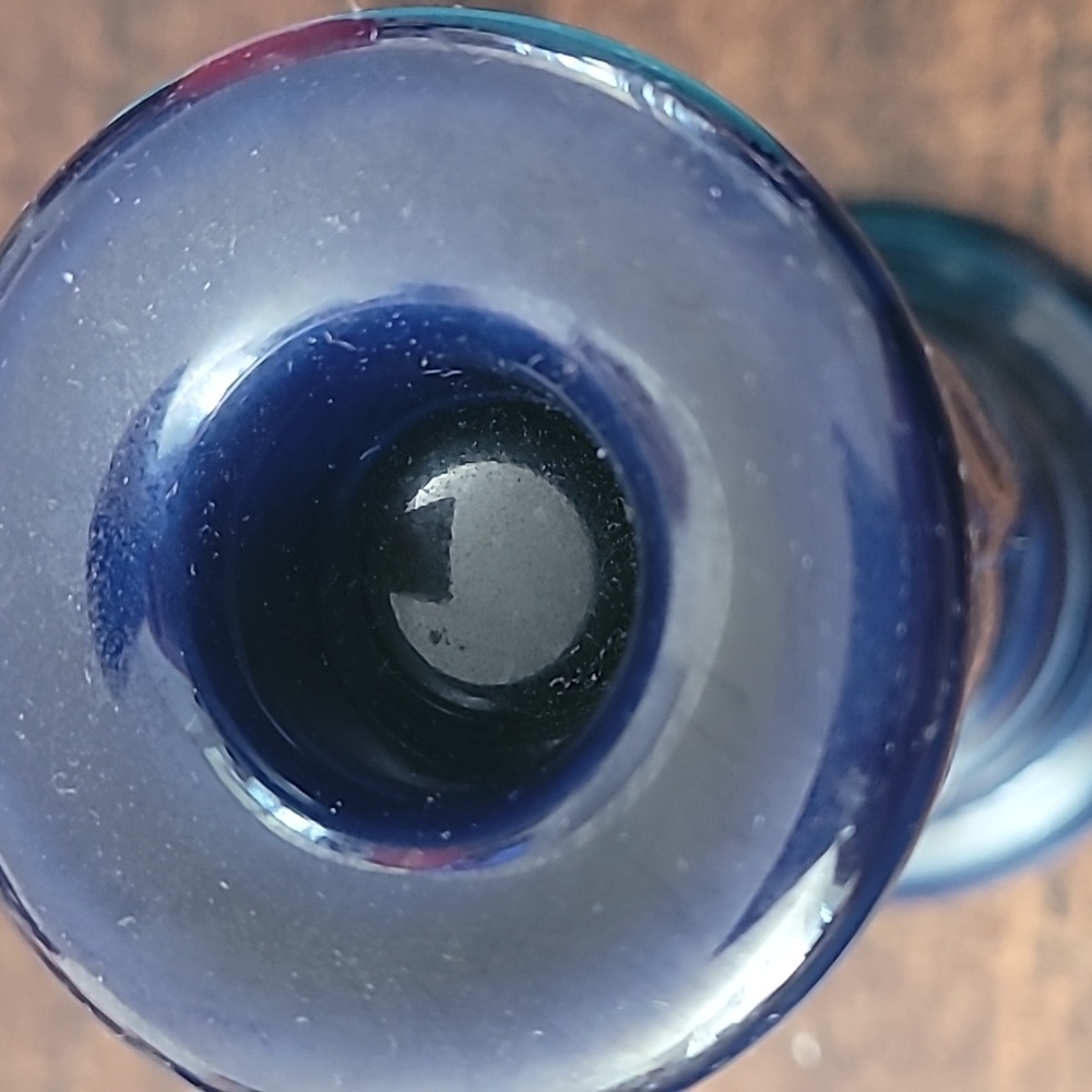 Fiesta Cobalt Blue 6 1/4" Taper Candlesticks Y2K  HLC - Picture 2 of 5